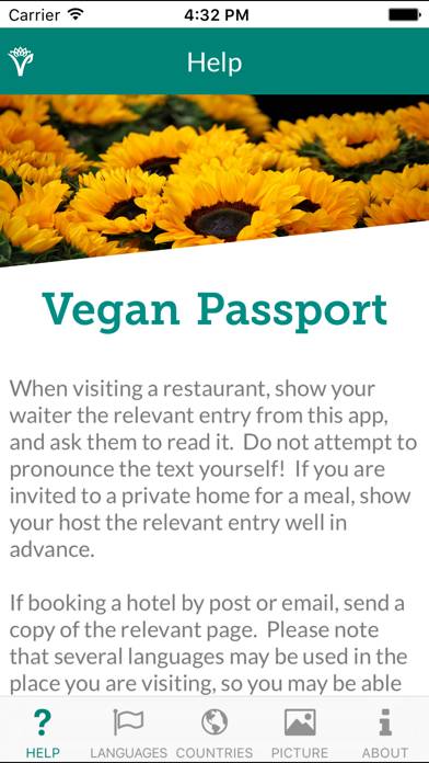 Vegan Passport App skärmdump #2