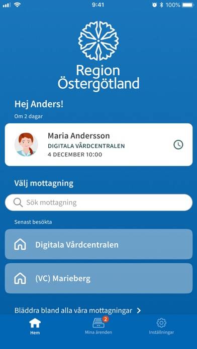 Din Vård Region Östergötland App skärmdump #1