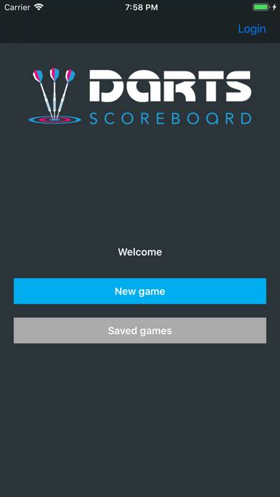 Darts Scoreboard X01 Captura de pantalla de la aplicación #1