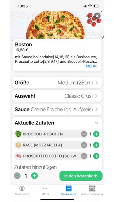 Domino's Pizza Deutschland App-Screenshot