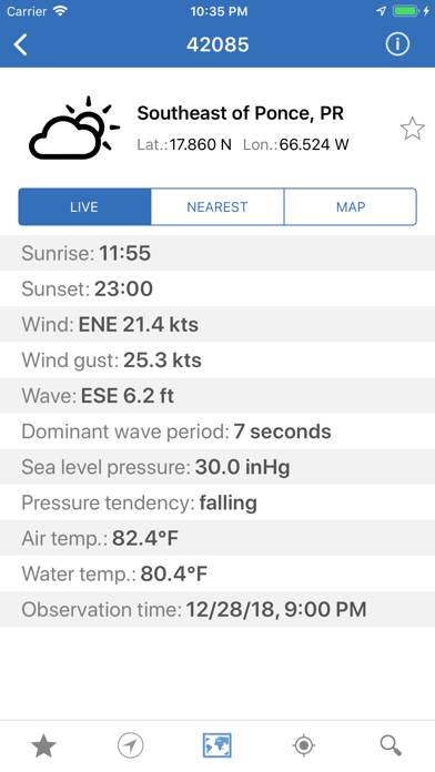 NOAA Buoys Marine Weather PRO App screenshot #4