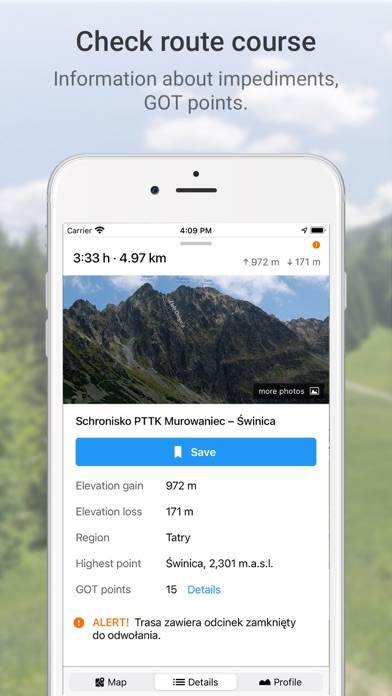 Hiking Map Poland Captura de pantalla de la aplicación #2