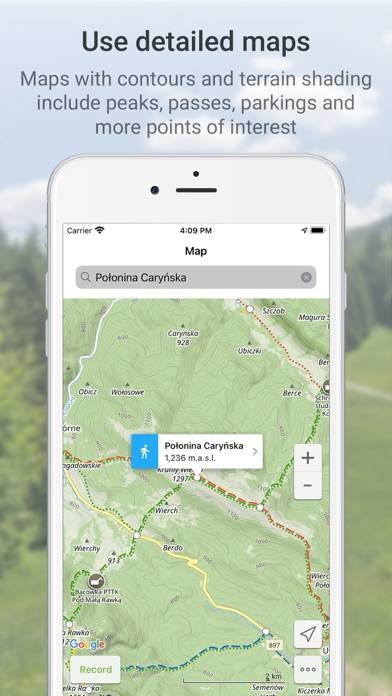Hiking Map Poland App skärmdump #3