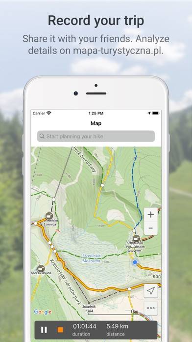 Hiking Map Poland App skärmdump #5