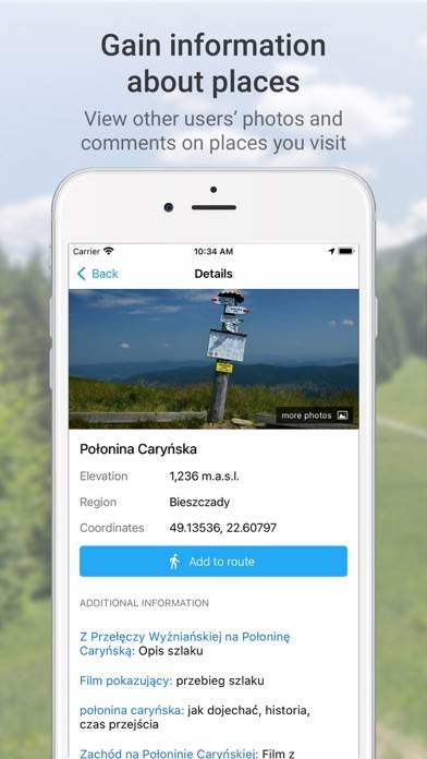 Hiking Map Poland App skärmdump #6