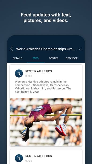 Roster Athletics App skärmdump #3