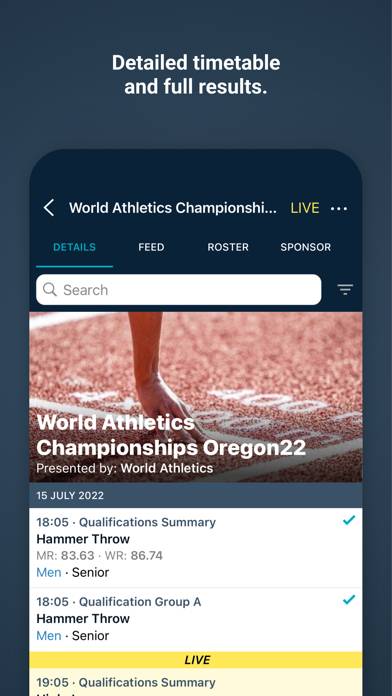 Roster Athletics App skärmdump #6
