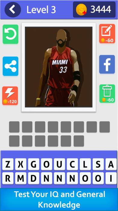 Guess The BasketBall Stars game screenshot