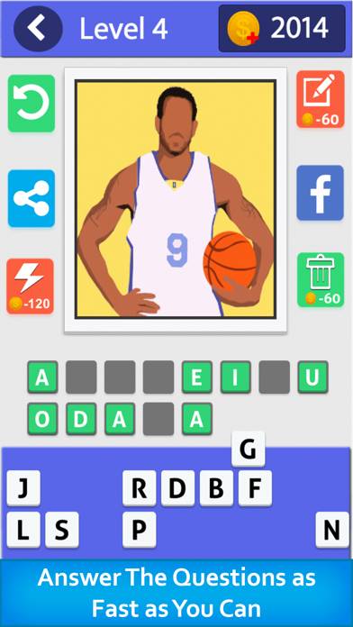 Guess The BasketBall Stars game screenshot