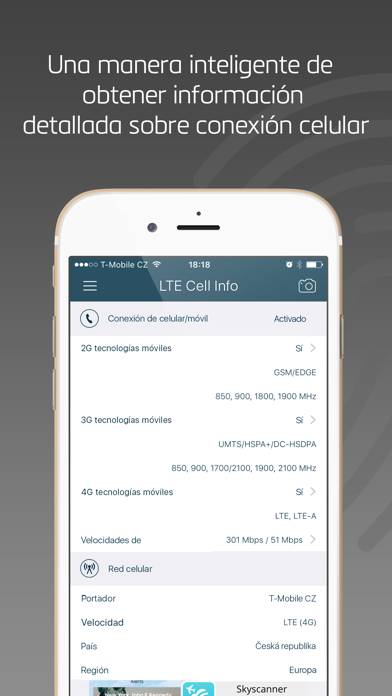 LTE Cell Info: Network Status Captura de pantalla de la aplicación #1
