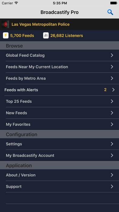 Broadcastify Pro App skärmdump #1