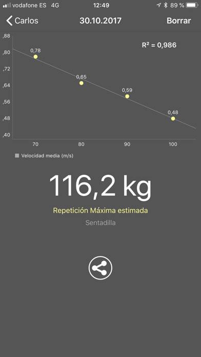 My Lift: Measure your strength Captura de pantalla de la aplicación #3