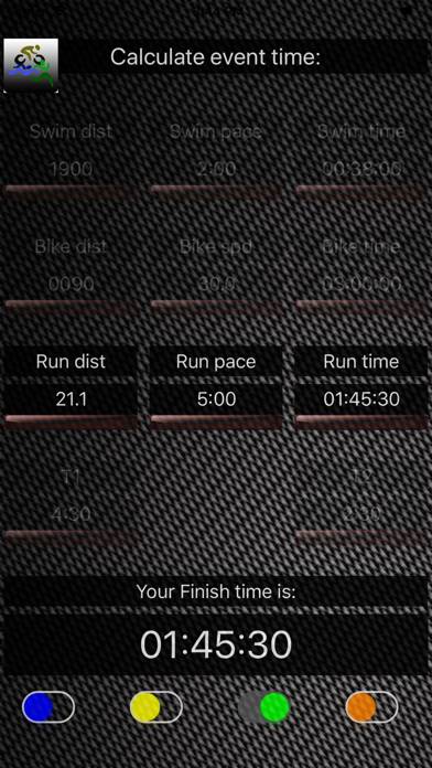 Triathlon-Calc Schermata dell'app #3