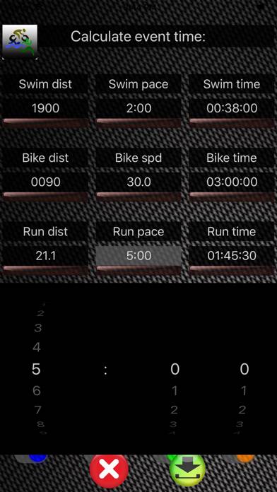 Triathlon-Calc Schermata dell'app #4