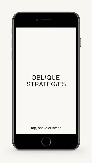 Oblique Strategies SE Schermata dell'app #1
