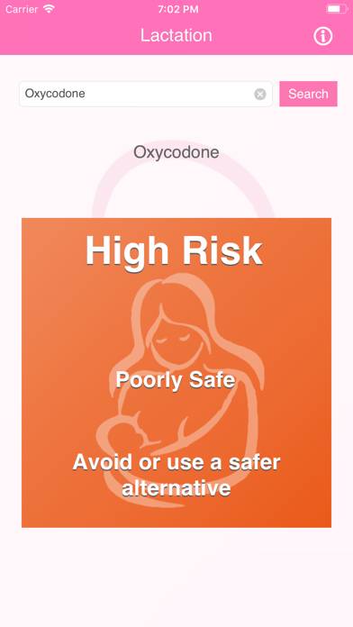 Safe Breastfeeding App screenshot