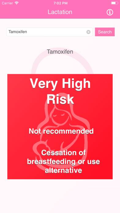 Safe Breastfeeding App screenshot