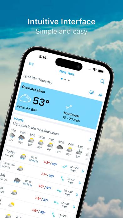 Weather 14 days App screenshot #1