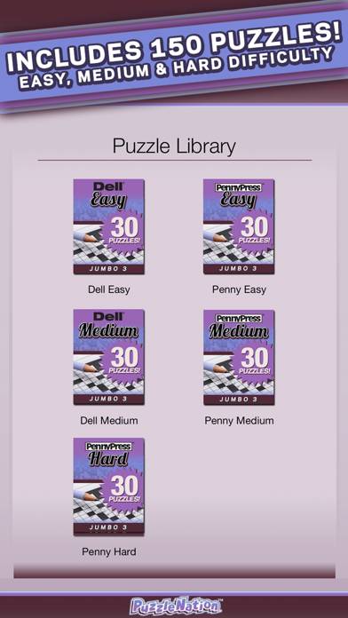 Penny Dell Jumbo Crosswords 3 – More Crosswords for Everyone! App screenshot #3