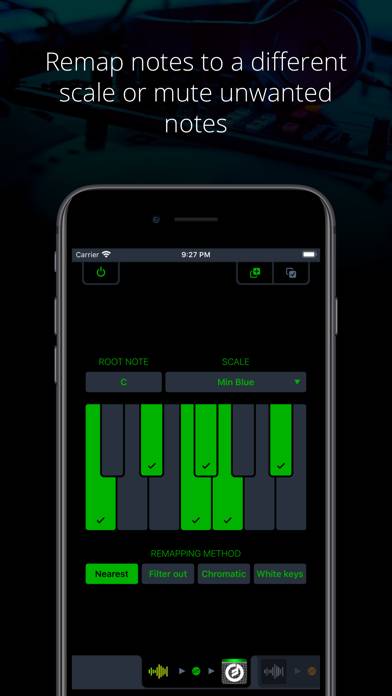Midiflow Scales (Audiobus) Schermata dell'app