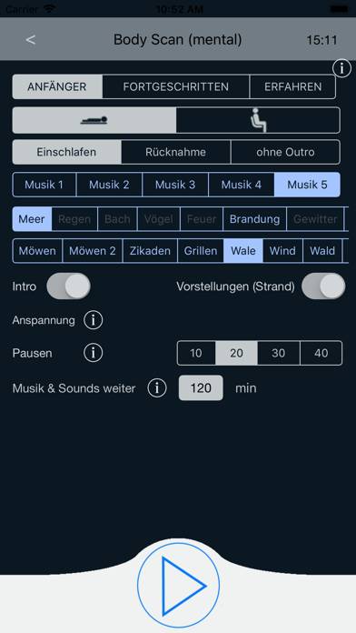 Progressive Muskelentspannung. App-Screenshot #5