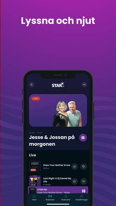 STAR FM (Sweden) App skärmdump #3