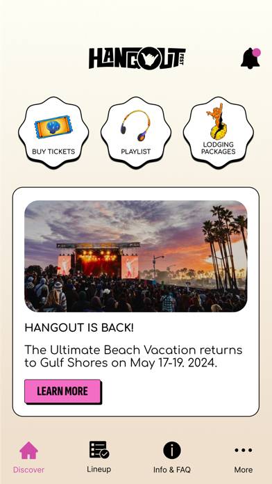 Hangout Music Festival App screenshot #2