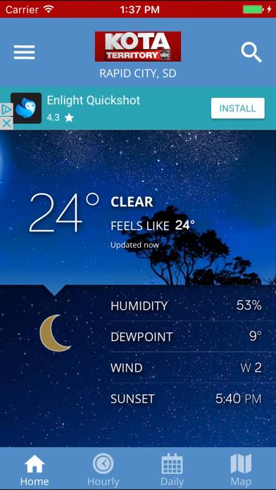 KOTA Mobile Weather App screenshot #1
