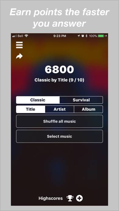 My Music Library Quiz App-Screenshot #2
