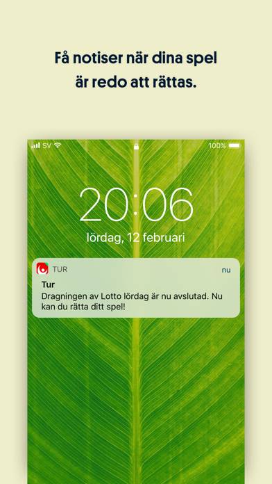 Svenska Spel Tur App skärmdump #3