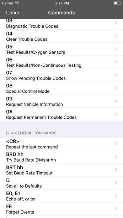 OBD Terminal for ELM327 Captura de pantalla de la aplicación #2