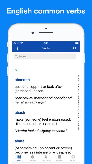 English Common Verbs screenshot