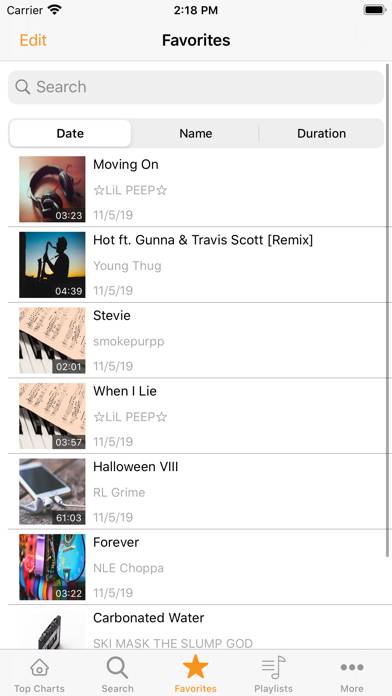 Music X App screenshot