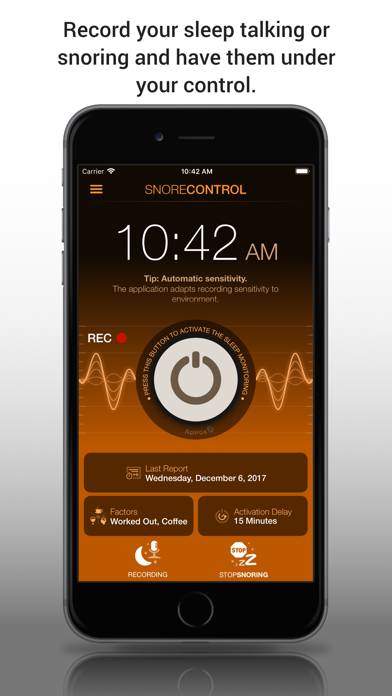 Snore Control Pro App skärmdump #1