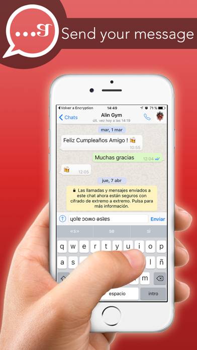 Encryption for WhatsApp in your messages Captura de pantalla de la aplicación #3