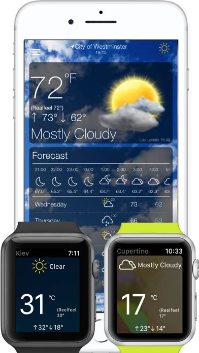 Weather plus. Captura de pantalla de la aplicación #2