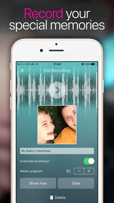 Hear My Baby Heart beat App Captura de pantalla de la aplicación #3