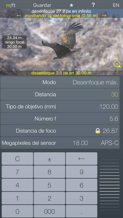 Focus / DOF hyperfocal calculator depth of field Captura de pantalla de la aplicación #3