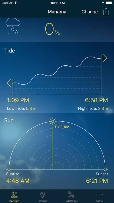 Bahrain Weather App skärmdump