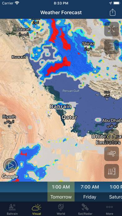 Bahrain Weather App skärmdump