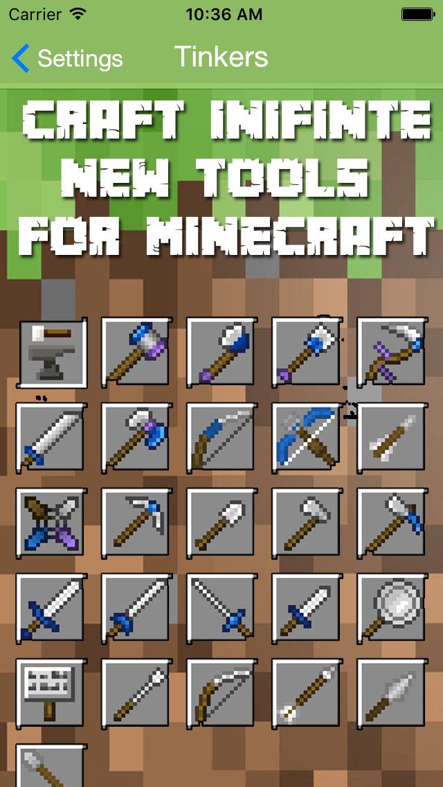 Tinkers Construct Mod for Minecraft PC Guide Schermata dell'app #1