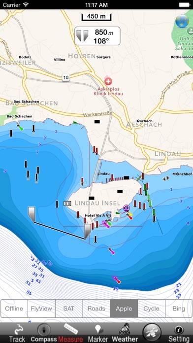 Lake : Constance GPS Map Navigator App preview #2