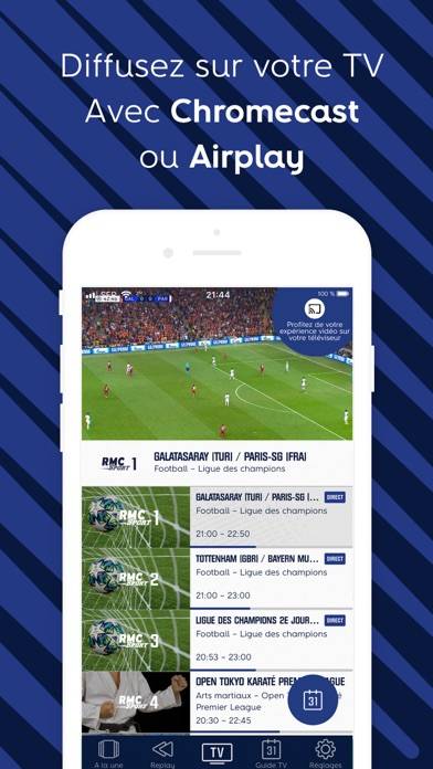 RMC Sport – Live TV, Replay Capture d'écran de l'application #5