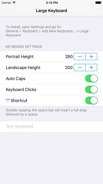 Larger Keyboard – Type Faster w Bigger XL Keys Schermata dell'app