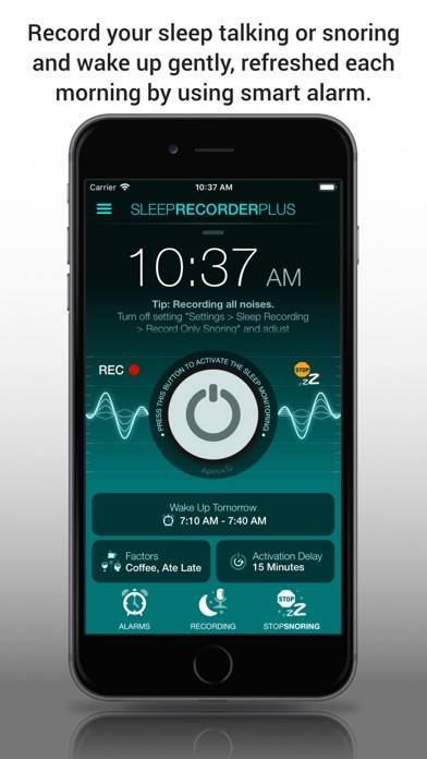 Sleep Recorder Plus Pro Captura de pantalla de la aplicación #1