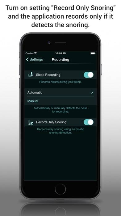 Sleep Recorder Plus App skärmdump