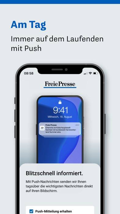 Freie Presse Nachrichten App-Screenshot #4