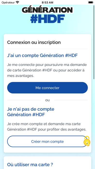 Génération #HDF Capture d'écran de l'application