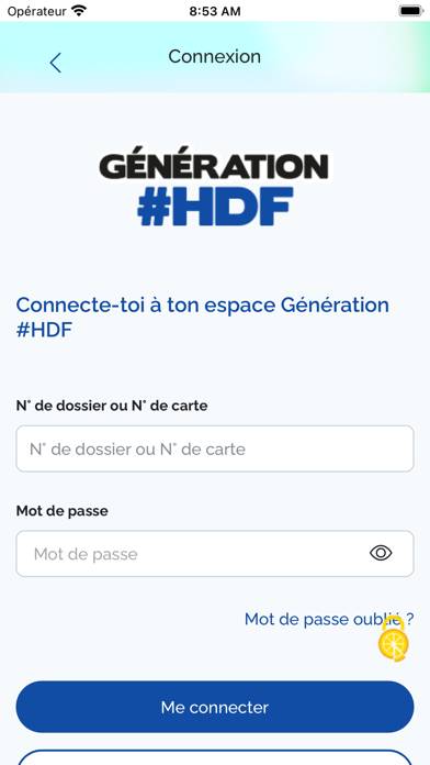 Génération #HDF Capture d'écran de l'application