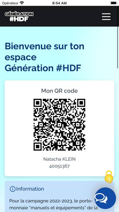 Génération #HDF Capture d'écran de l'application